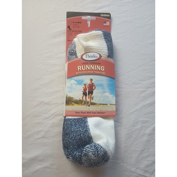 Vintage THORLOS Unisex XLarge Running SOCKS Thick Cushion w/ Exclusive Thor-lon - Picture 1 of 3